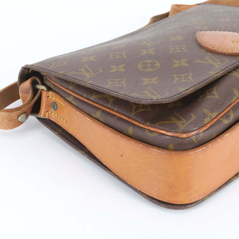 LOUIS VUITTON Authentic Brown Monogram Leather Shoulder Bag - Picture 6 of 10